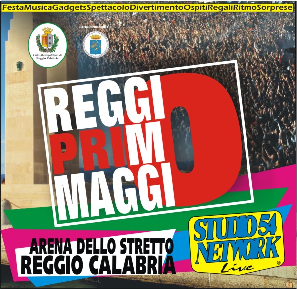 Reggio Primo Maggio, nell'Arena dello Stretto di Reggio Calabria, con Studio54network
