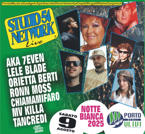 La Notte Bianca del Porto degli Ulivi è studio54live, su Studio54network La Notte Bianca del Porto degli Ulivi è studio54live, su Studio54network